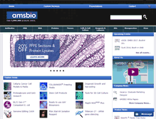 Tablet Screenshot of amsbio.com